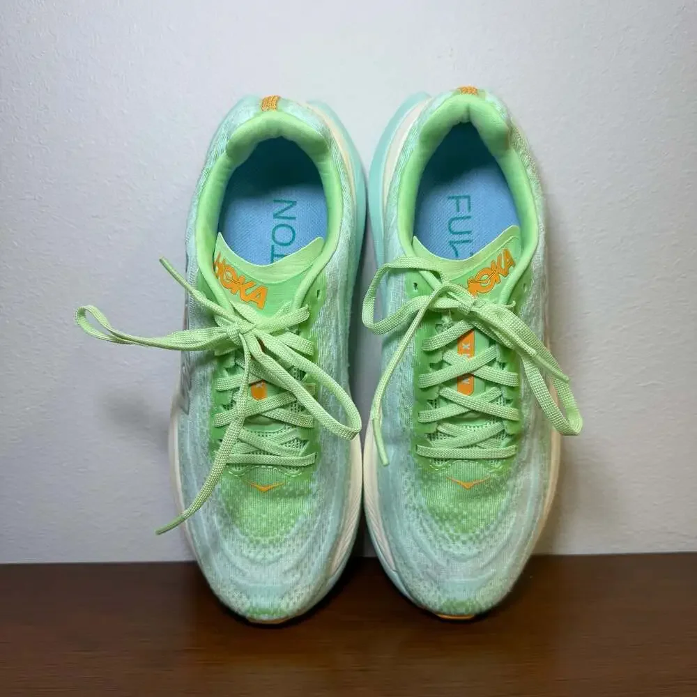 Hoka One One Women's Mach X Lime Glow Running Shoes Size 8.5B